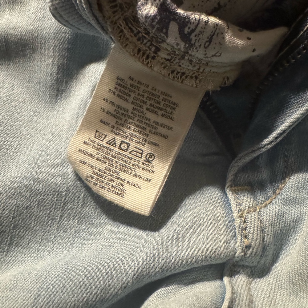 Pilcro and The Letterpress High Rise Bootcut Jeans Zip Pocket Light Blue Sz.27 - Picture 5 of 11